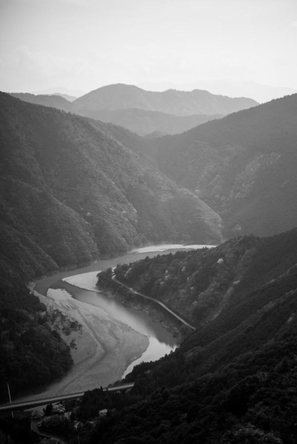 Valley and river along the Kumano Kodo